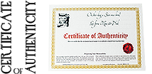 Certification of Authenticity